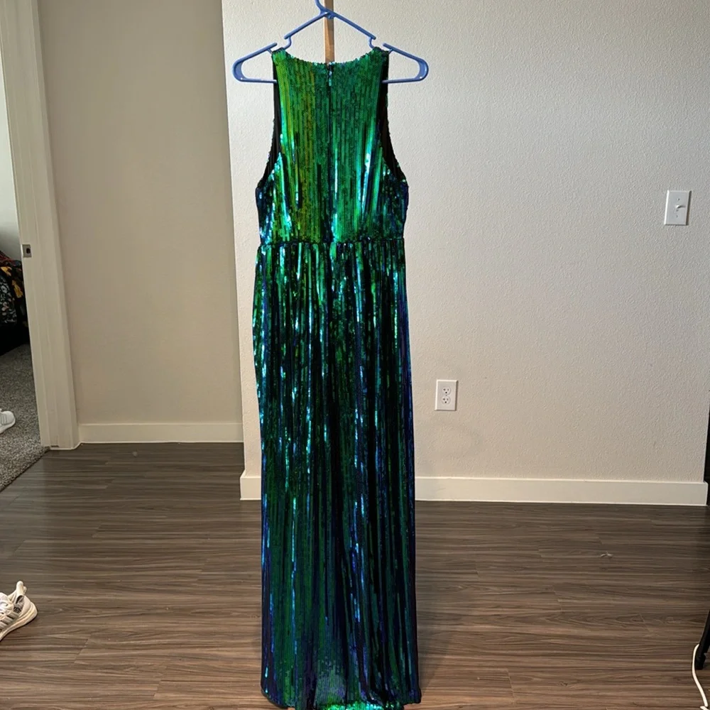 Sequin Mermaid blue/green dress - Picture 12 of 13